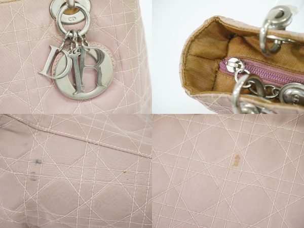 2100020000010609 4 Christian Dior Canvas Hand Bag Pink