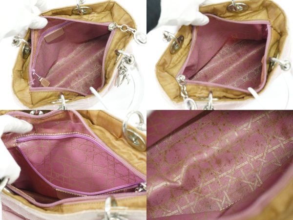 2100020000010609 8 Christian Dior Canvas Hand Bag Pink