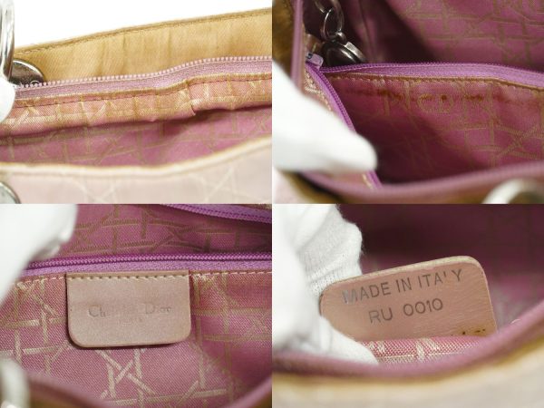 2100020000010609 9 Christian Dior Canvas Hand Bag Pink