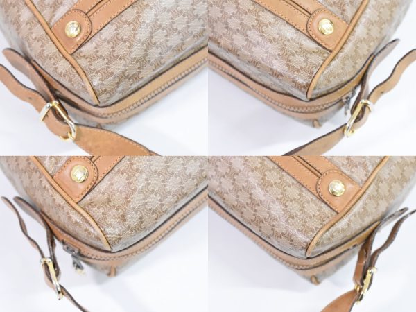 2100020000010932 6 Celine Macadam Shoulder Bag Pochette Beige Macadam