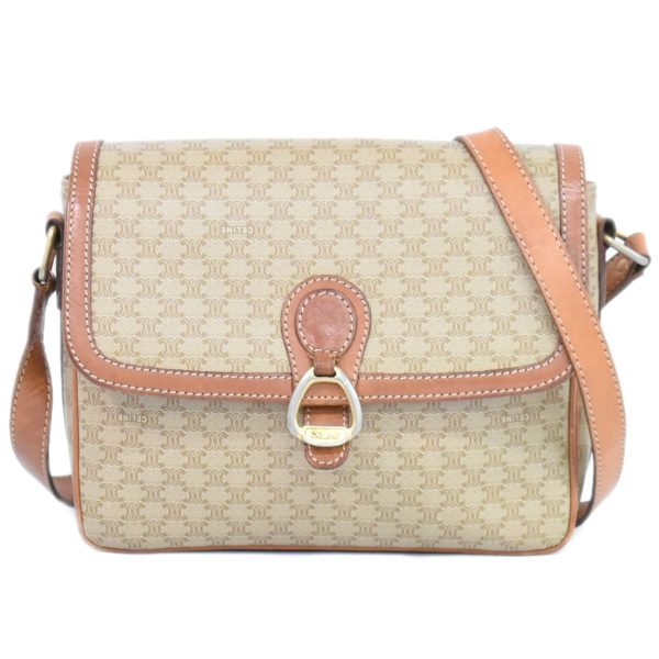 2100020000010977 1 Celine Macadam Shoulder Pochette Beige Macadam Bag