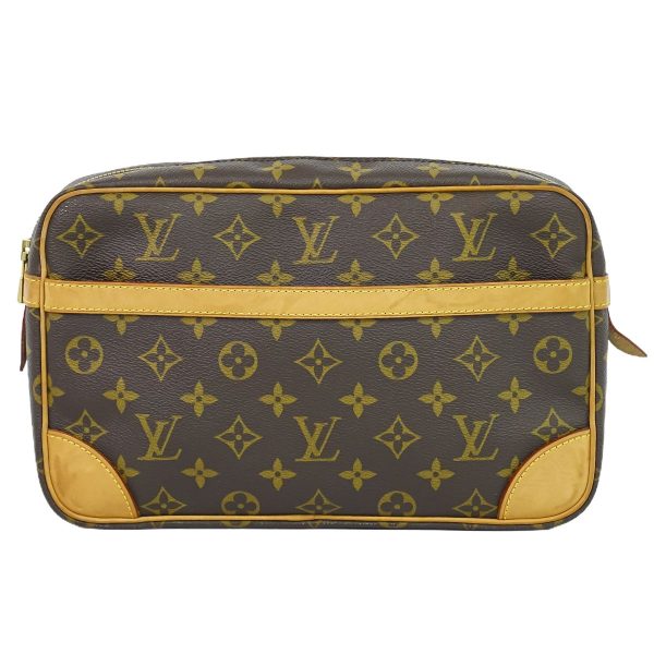 2100020000011504 1 Louis Vuitton Compiegne Pouch Bag Monogram Brown