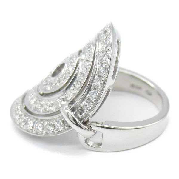 2101217521741 3 Bulgari Astrale Diamond Ring White Gold