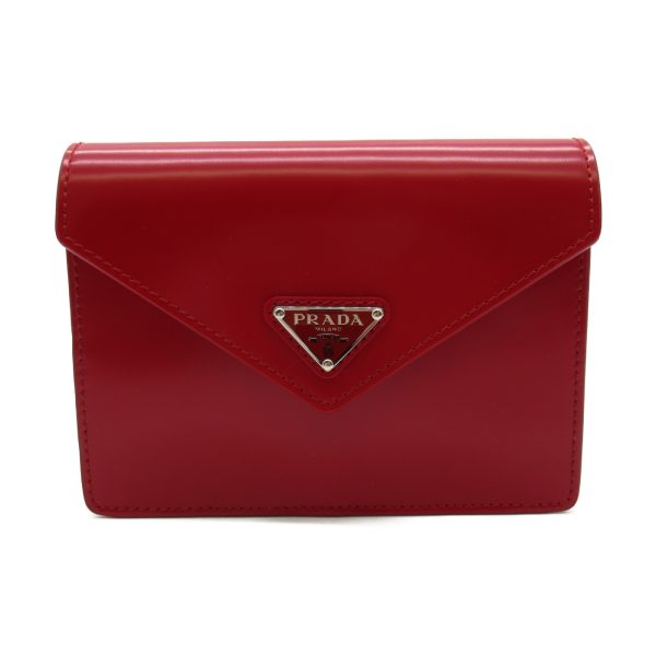 2101217627443 1 Prada Playing Card Pouch Leather Red