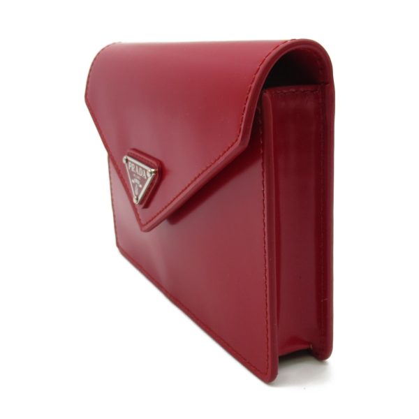 2101217627443 2 Prada Playing Card Pouch Leather Red