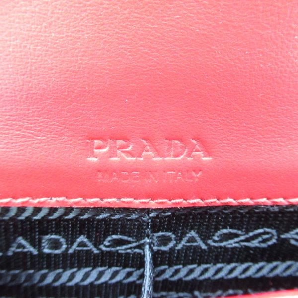 2101217627443 6 Prada Playing Card Pouch Leather Red