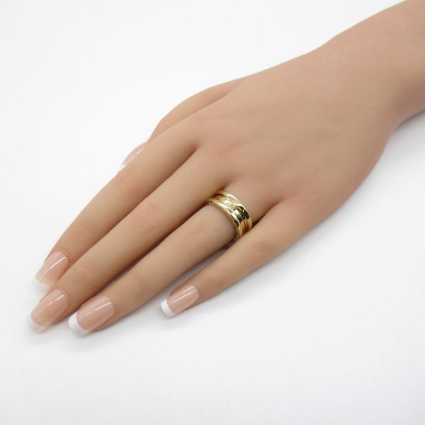 2101217640022 6 Bulgari 3 Band Ring Yellow Gold