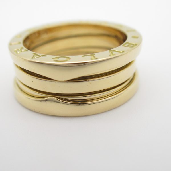 2101217649346 8 Bulgari 3 Band Yellow Gold Ring