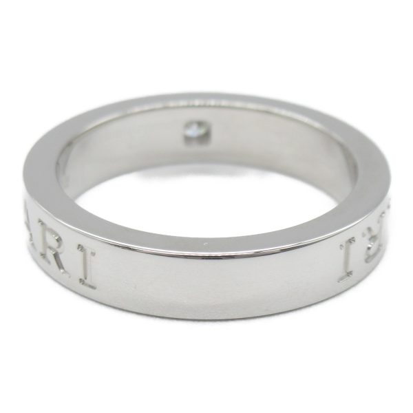 2101217699778 3 Bulgari Double Logo Diamond White Gold Ring