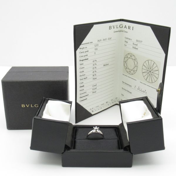 2101217709071 8 Bulgari Diamond Ring Platinum