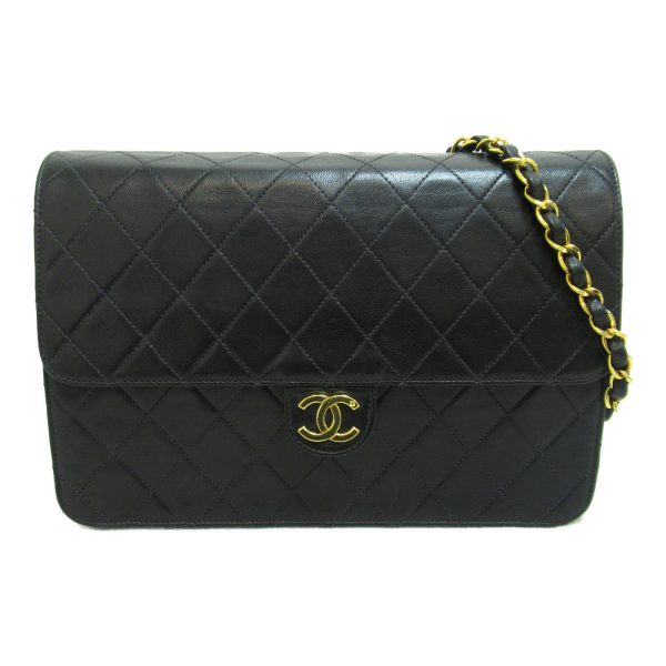 2101217743990 4 Chanel Matelasse Chain Shoulder Bag Black