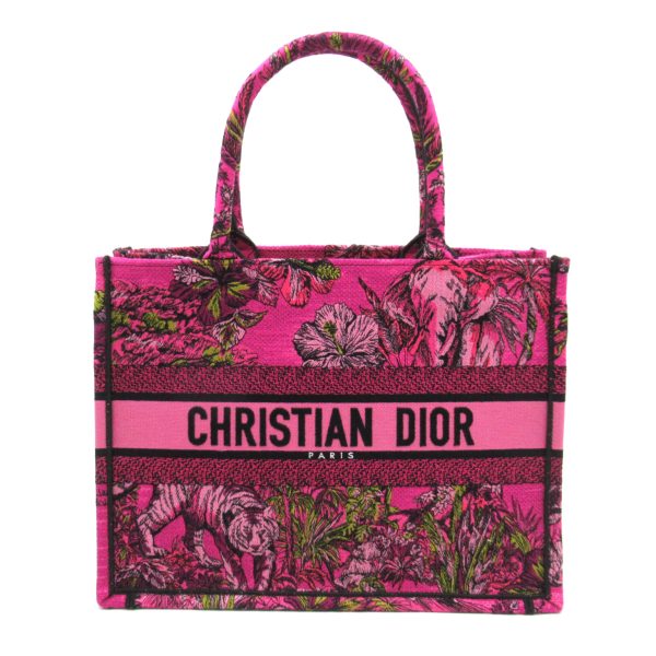 2101217749947 1 Dior Book Tote Medium Bag Canvas Multi New Pink