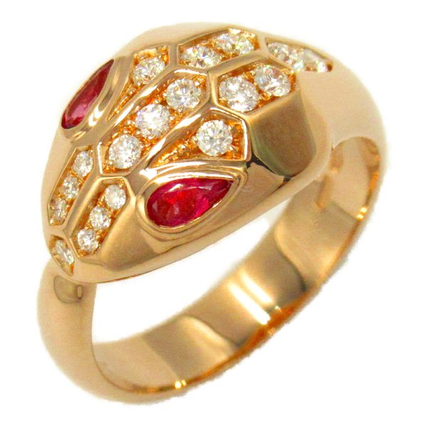 2101217759014 2 Bulgari Serpenti Ring Pink Gold Diamond