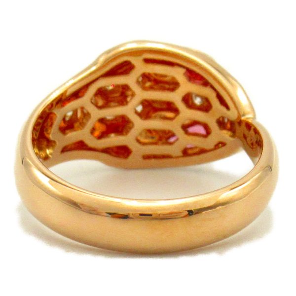 2101217759014 4 Bulgari Serpenti Ring Pink Gold Diamond