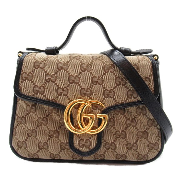 2101217833394 3 Gucci GG Marmont Shoulder Bag Canvas Beige