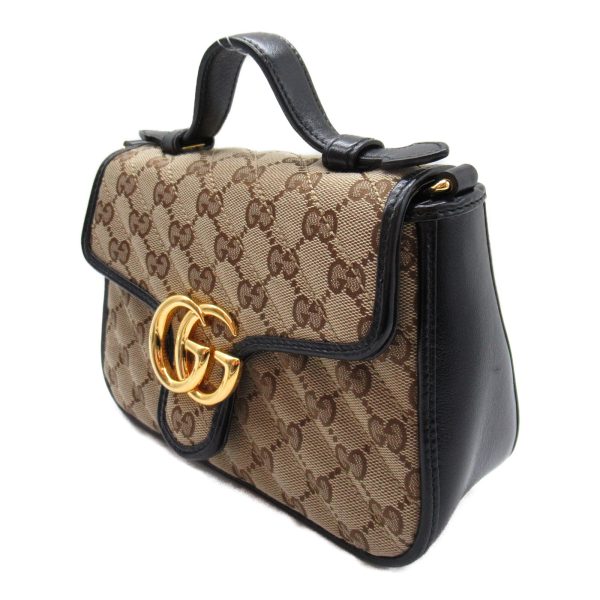 2101217833394 4 Gucci GG Marmont Shoulder Bag Canvas Beige