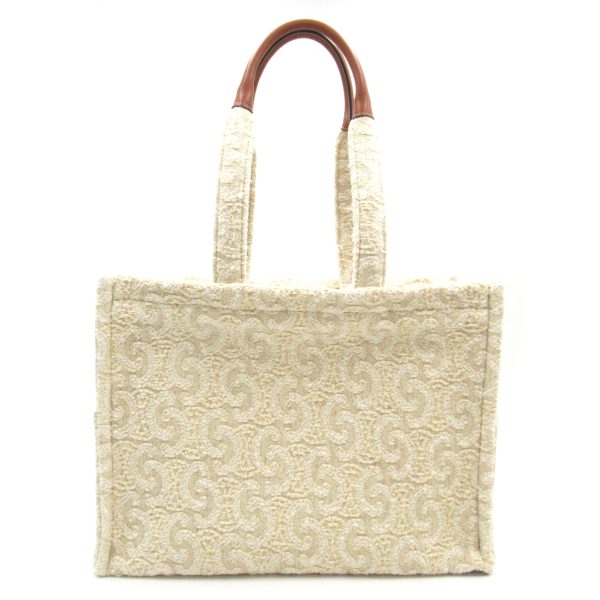 2101217857048 2 Celine Large Hippo Tote Bag Ivory Wool