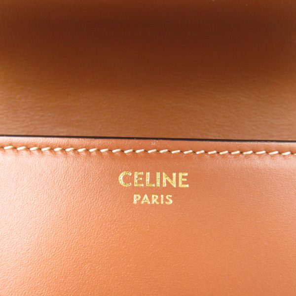 2101217864299 8 Celine Triomphe Pochette Shoulder Bag Leather Brown