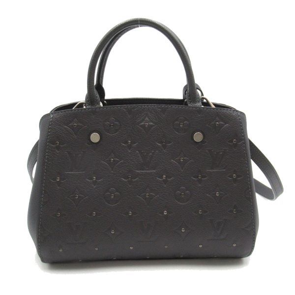 2101217884853 2 Louis Vuitton Montaigne BB 2way Shoulder Bag Monogram Empreinte Gray