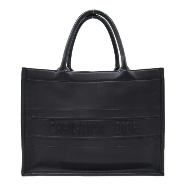 2101217888806 4 Dior Leather Book Tote Bag Black