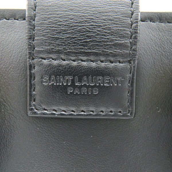 2101217894838 8 Saint Laurent Baby Cabas Leather Shoulder Bag Black