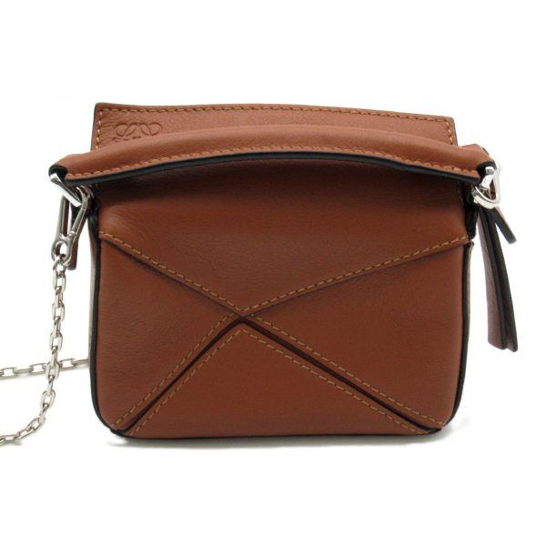 2101217905640 3 Loewe Puzzle Shoulder Bag Brown