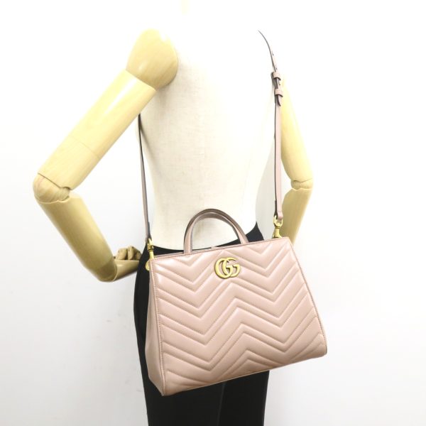 2101217918534 5 Gucci GG Marmont Handbag Beige