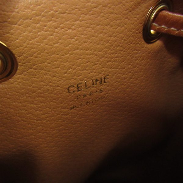 2101217918725 10 Celine Macadam Pattern Shoulder Bag Coated Canvas Dark Brown