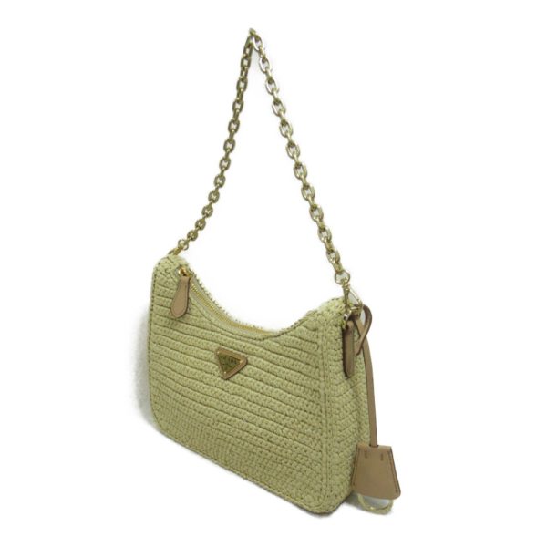 2101217956017 4 Prada Re Editon Shoulder Bag Raffia Natural