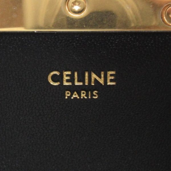 2101217966542 10 Celine Shoulder Bag Coated Canvas Leather Black