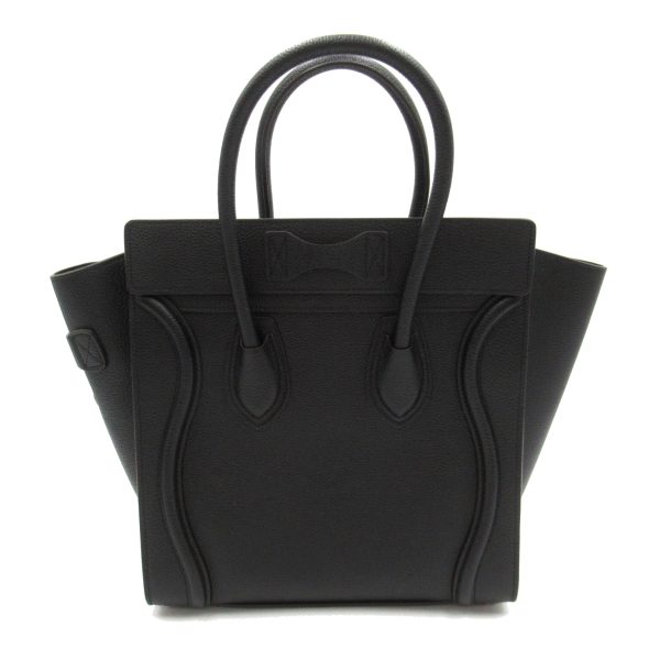 2101217977968 2 Celine Luggage Micro Shopper Tote Bag Leather Black