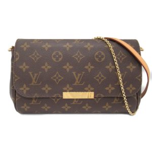 2101217989077 5 Louis Vuitton Monogram Pochette Gange Body Bag Brown Gold Metal Fittings