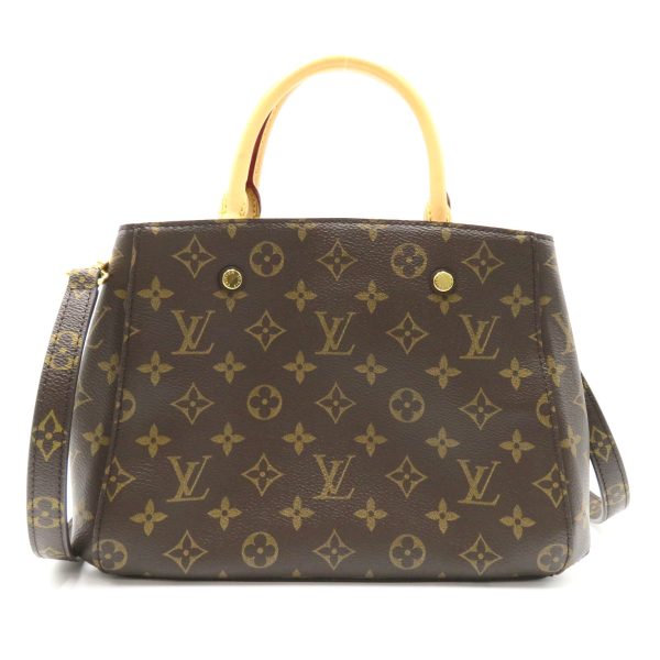 2101217989527 2 Louis Vuitton Montaigne BB Tote Bag Monogram Brown