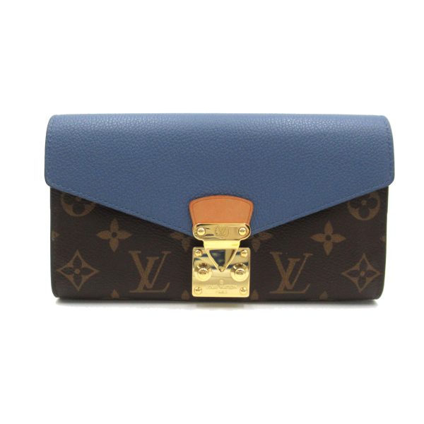 2101217989749 1 Louis Vuitton Portefeuil Pallas Wallet Brown Blue