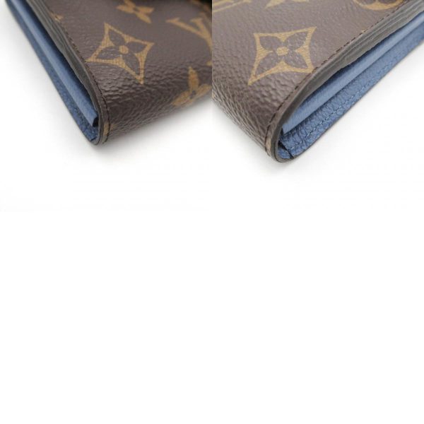 2101217989749 10c Louis Vuitton Portefeuil Pallas Wallet Brown Blue