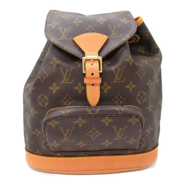 2101218001341 3 Louis Vuitton Montsouris MM Backpack Canvas Brown