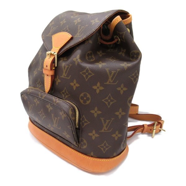 2101218001341 4 Louis Vuitton Montsouris MM Backpack Canvas Brown