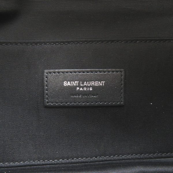 2101218001525 7 Saint Laurent Monogram Belt Bag Canvas Leather Black