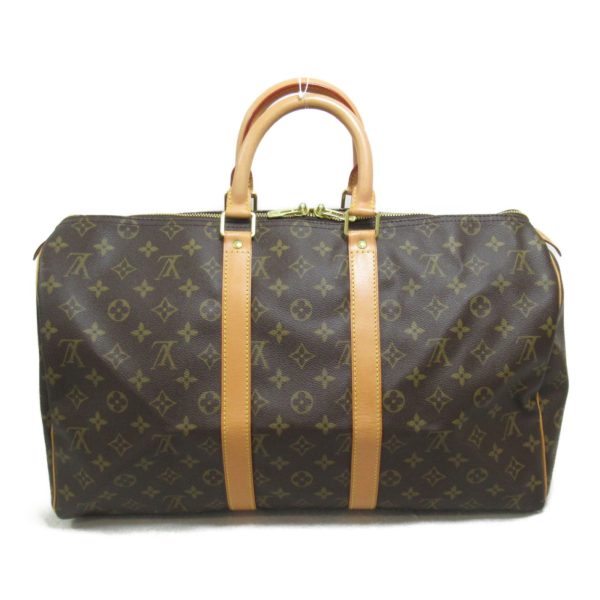 2101218001693 3 Louis Vuitton Keepall 45 Boston Bag Brown