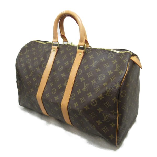 2101218001693 4 Louis Vuitton Keepall 45 Boston Bag Brown