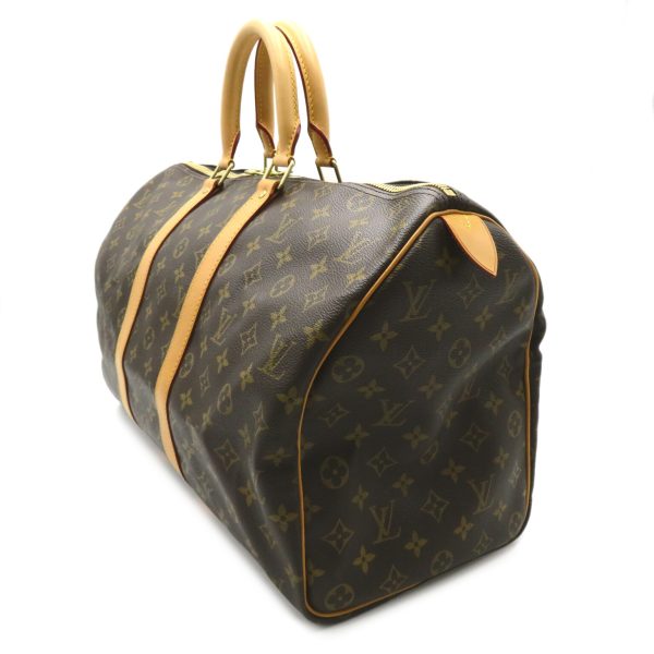 2101218004588 3 Louis Vuitton Keepall 45 Boston Bag Monogram Brown