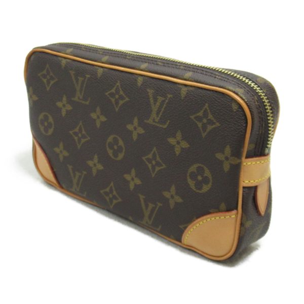 2101218004656 4 Louis Vuitton Marly Dragonne PM Clutch Bag Brown