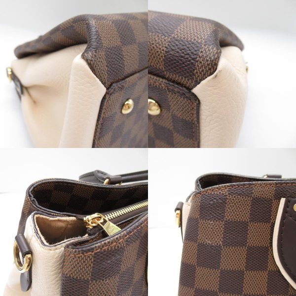 2101218004694 9c Louis Vuitton Normandy Shoulder Bag Brown White