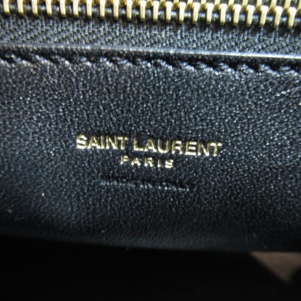 2101218005110 11 Saint Laurent Baby Cabas Shoulder Bag Leather Black