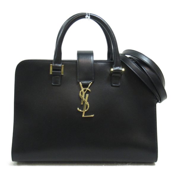 2101218005110 3 Saint Laurent Baby Cabas Shoulder Bag Leather Black