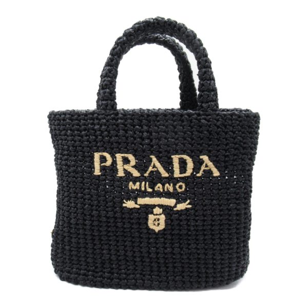 2101218008951 2 Prada Tote Bag in StrawOther Black