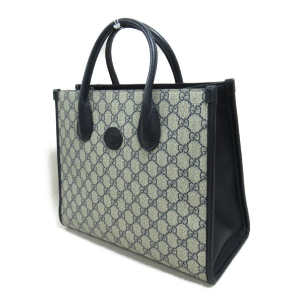 2101218018516 4 Gucci Interlocking G 2way Tote Bag Navy