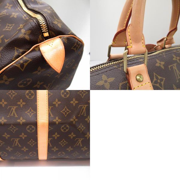 2101218019285 12c Louis Vuitton Keepall 55 Boston Bag Brown