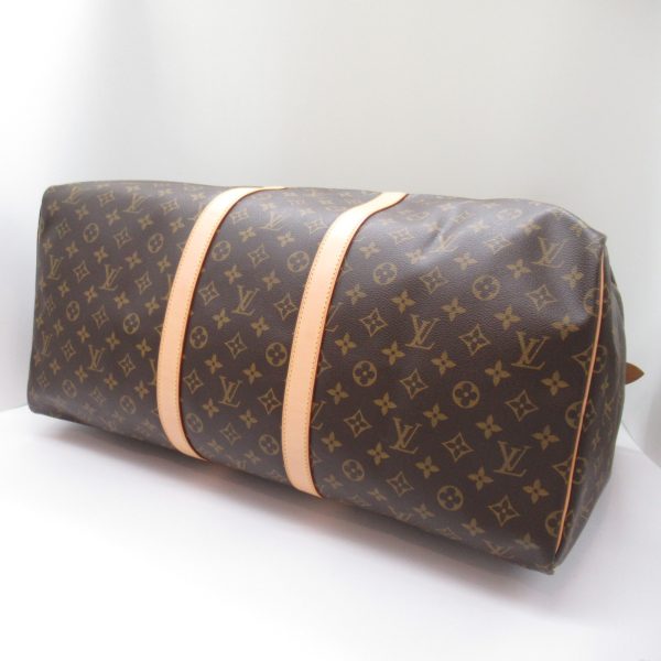 2101218019285 6 Louis Vuitton Keepall 55 Boston Bag Brown