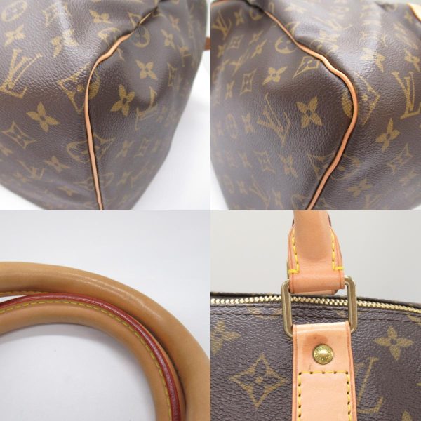 2101218019285 7c Louis Vuitton Keepall 55 Boston Bag Brown